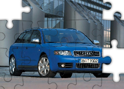Niebieski, Audi S6, Avant