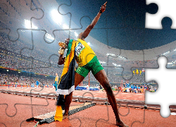 Usain Bolt, Lekkoatleta, Stadion, Flaga, Jamajki