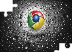 Chrome, Logo, Krople