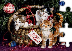 Boże Narodzenie,kotki