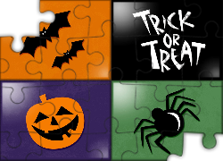 Halloween,nietoperze , dynia , pająk