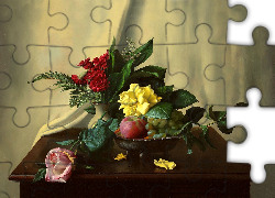 Aleksiej Antonow, Obraz, Kwiaty, Róże