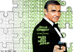 Sean Connery,czarny garnitur