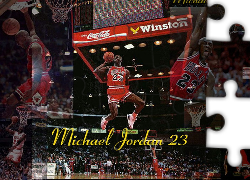 Koszykówka,koszykarz,Michael Jordan , wyskok