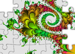 Kolorowa Spirala, Fraktal, Grafika