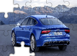 Niebieskie, Audi, RS7
