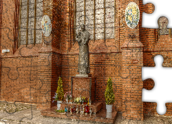 Polska, Gdańsk, Posąg, Papież, Jan Paweł II, Bazylika św. Brygidy