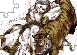 Saiyuki, kobieta, tygrys