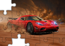 Czerwony, Samochód, Koenigsegg
