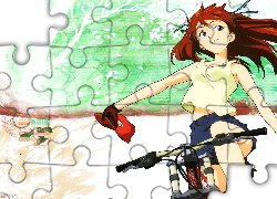 rower, kobieta, Neon Genesis Evangelion