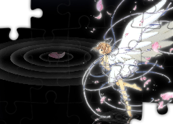 Cardcaptor Sakura, kobieta, kosmos, płatki