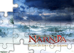 Narnia, góry, śnieg, zamek