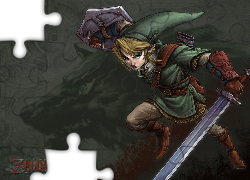 postać, miecz, tarcza, elf, Legend Of Zelda