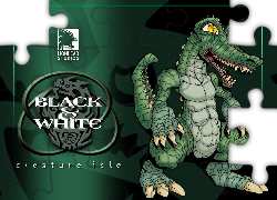 Creature Isle, krokodyl, logo