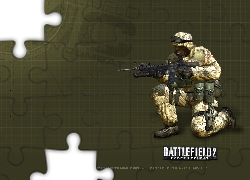 Battlefield 2, żołnierz, broń