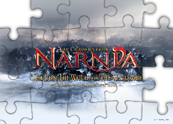 The Chronicles Of Narnia, śnieg, góry, napis