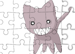 Azumanga Daioh, kot, oczy, zęby