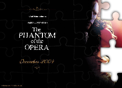 Phantom Of The Opera, Emmy Rossum, Gerard Butler, ciemno, napisy