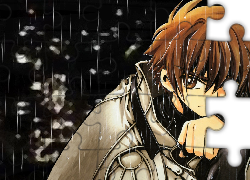 deszcz, chłopiec, Tsubasa Reservoir Chronicles