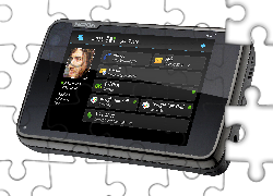 Nokia N900, Ekran,Czarny
