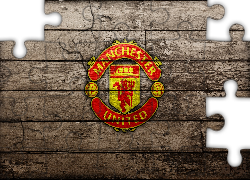 Logo, Klub, Manchester United, Płot