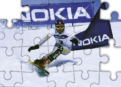 Zima, Stok, Snowboard, Nokia