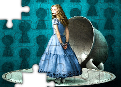 Alicja w Krainie Czarów, Alice in Wonderland, Aktorka, Mia Wasikowska, Filiżanka
