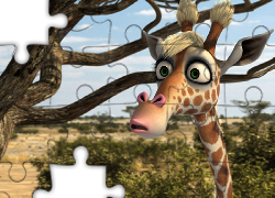 Safari 3D, Konferenz der Tiere, Żyrafa, Żizel