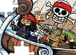 Jack Sparrow, Statek, Kompas, One Piece