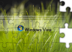 Logo, Windows, Vista, Zielona, Trawa