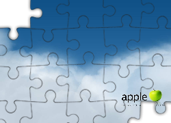 Logo, Apple, Chmury