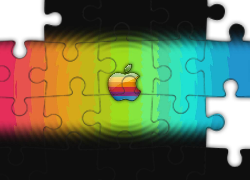 Kolorowe, Kręgi, Tęczowe, Logo, Apple