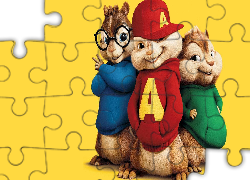 Film, Alvin i wiewiórki, Alvin and the Chipmunks, Trzy, Wiewiórki