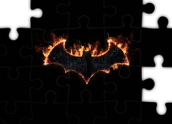 Gra, Batman Arkham Knight, Znak, Symbol, Nietoperz