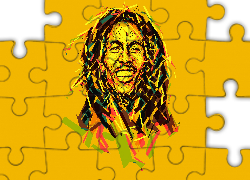Bob Marley, Reggae, Grafika, Piosenkarz