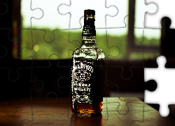 Whisky, Jack Daniels, Stół, Okno