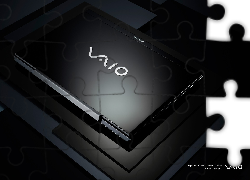 VAIO, Seria S, Logo, Czarny, Laptop