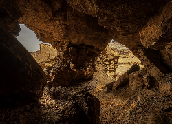 Jaskinia, Skały, Catacomb Rock, Utah, Stany Zjednoczone