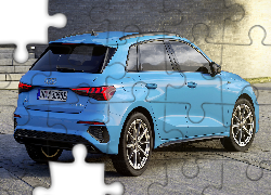 Niebieskie, Audi A3 Sportback, Tył