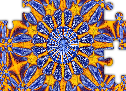 Niebiesko-żółty, Fraktal, Kalejdoskop