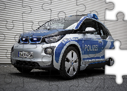 Samochód, Policyjny, BMW i3, 2015