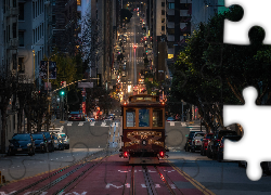 Tramwaj, Ulica, San Francisco, Kalifornia, Stany Zjednoczone