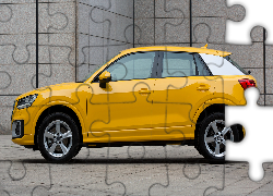 Żółte, Audi Q2, Bok
