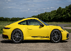 Żółte, Porsche 911 Carrera T, Bok