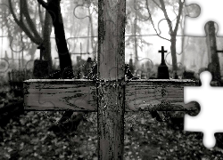 Krzyż, Różaniec, Cmentarz