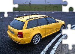 Żółte, Audi RS4, Avant