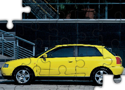 Żółte, Audi A3, Lewy Profil