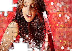 Kobieta, Prezent, Uśmiech