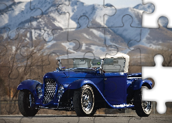 Niebieski, Ford, Eclipse, Roadster, 1932