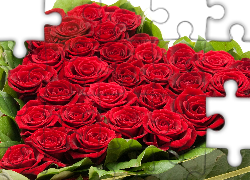 Czerwone, Róże, Serce